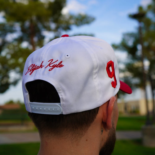 EKFAM HAT (WHITE/RED)